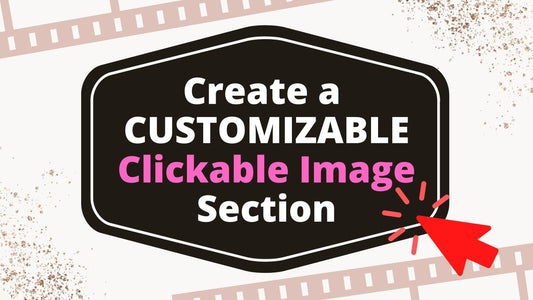 Adicione uma seção de imagem clicável e personalizável