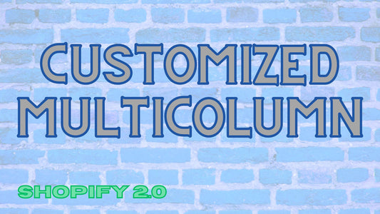 Multicoluna personalizada com opção de vídeo