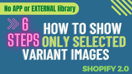 6 etapas para mostrar apenas imagens variantes selecionadas