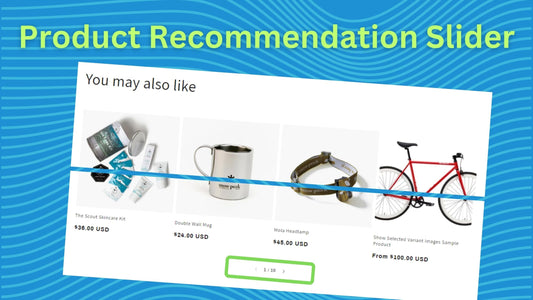 Product recommendation slider