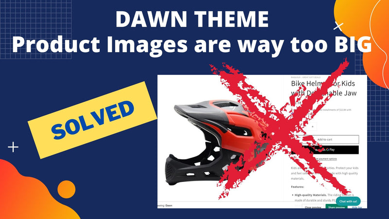 Adjust Main and Thumbnail Product Images in the Product Page for Dawn Theme