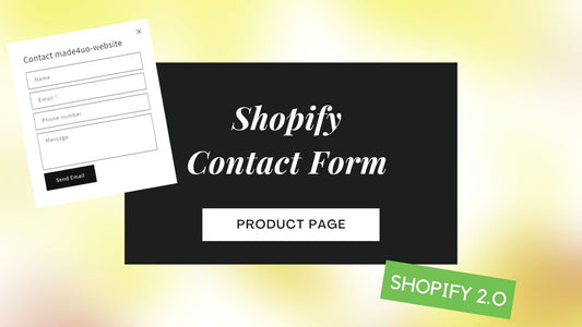 Shopify contact form image