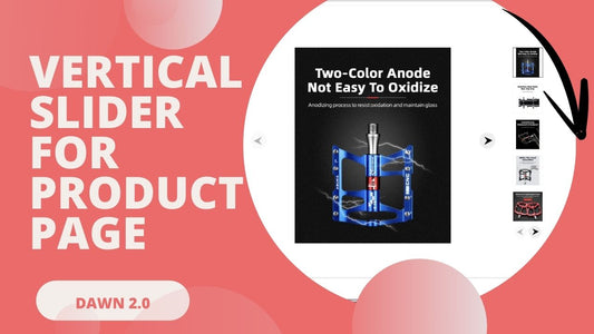 Vertical slider for product page image