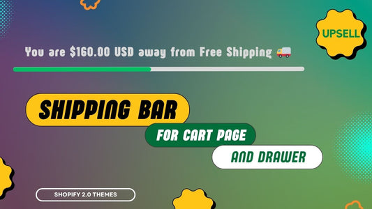 Shipping bar for cart page and cart drawer