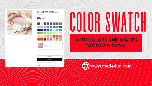 Add Shopify Dawn Color Swatches with Images for Free
