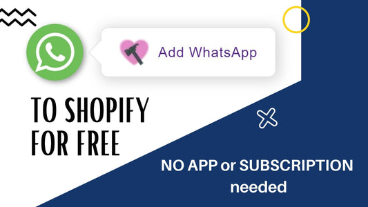 Add WhatsApp to Shopify - No App or Subscription