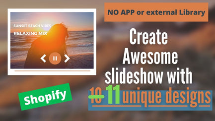 Slideshow with 11 UNIQUE designs