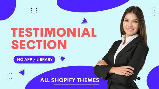 Shopify testimonial section image
