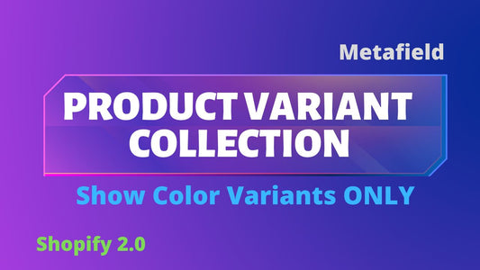 Coleção de variantes de produto – somente cores