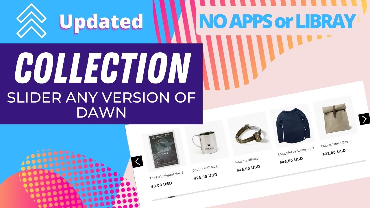 Featured Collection Product Image slider for Shopify Dawn theme with Option