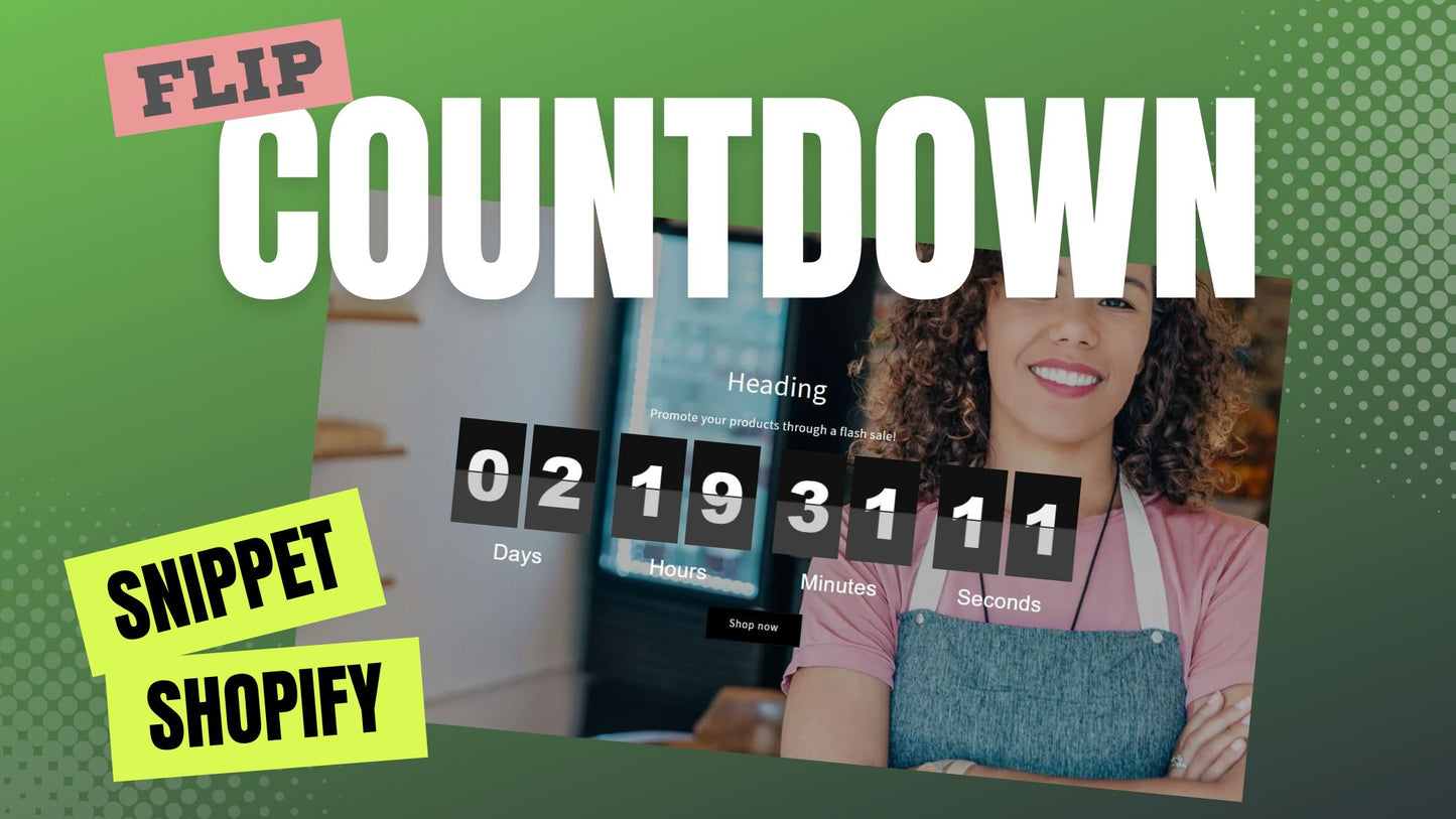 Adding Countdown Snippet to Product Page